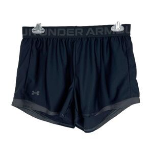 Under Armour Shorts Women Medium Black Loose Running Active Athletic Bottoms
